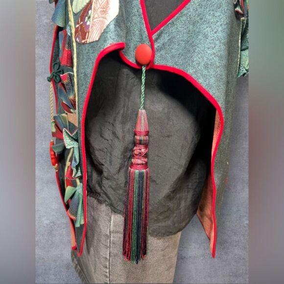 Vintage Boho Japanese-Inspired Patchwork Vest - Picture 9 of 11